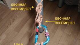 Как привязать веревку к карабину