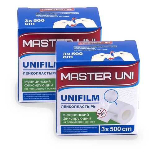 Лейкопластырь MASTER UNI UNIFILM 3 х 500 см на полимерной основе 1+1 в Самсон-Фарма