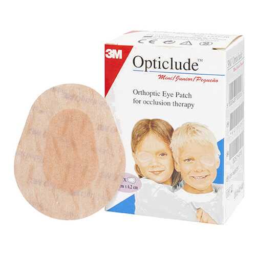 Пластырь 3M Opticlude глазной 5,0 ? 6,2 см бежевый с картинками 20 шт. в Самсон-Фарма