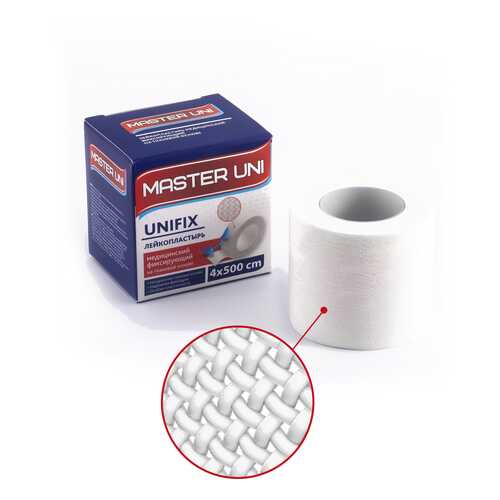 Пластырь Master Uni Unifix фиксирующий на тканевой основе 4 х 500 см в Самсон-Фарма
