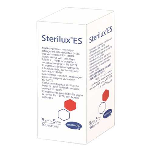 Салфетки Sterilux Es нестерильные 5 х 5 см 8 слоев 17 нитей 100 шт. в Самсон-Фарма
