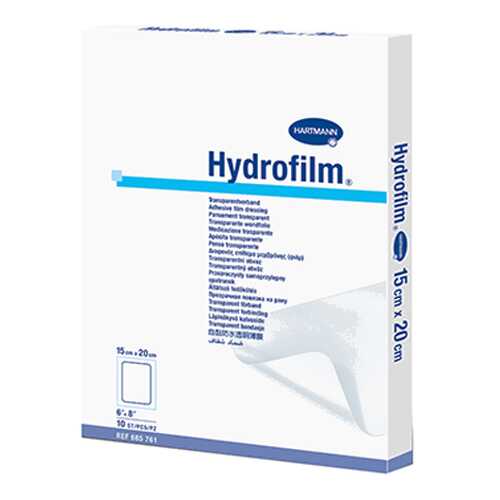 Самофиксирующаяся повязка HARTMANN Hydrofilm прозрачная 15 см х 20 см 10 шт. в Самсон-Фарма