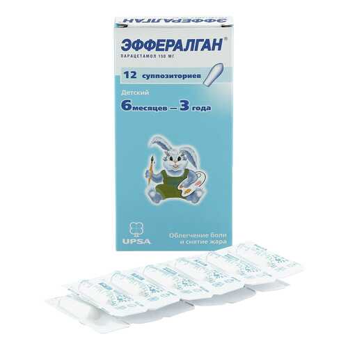 Эффералган суппозитории ректальные 80 мг 12 шт. в Самсон-Фарма