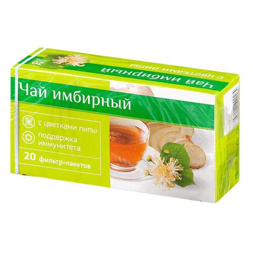 PL Чай Имбирный при простуде с Цветками Липы фильтр-пакет Юником 20 шт. в Самсон-Фарма