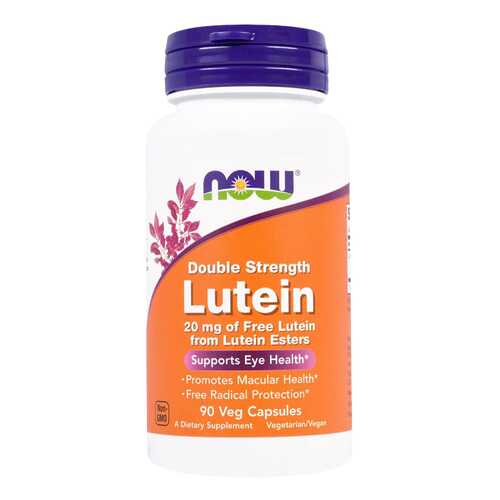 Для зрения NOW Lutein Double Strength 20 мг 90 капсул в Самсон-Фарма