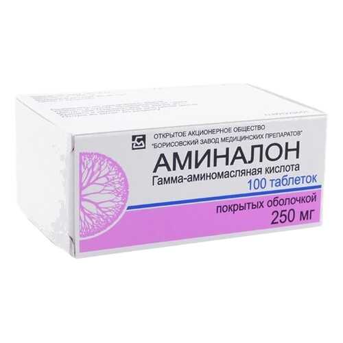 Аминалон таблетки, покрытые оболочкой 250 мг 100 шт. в Самсон-Фарма