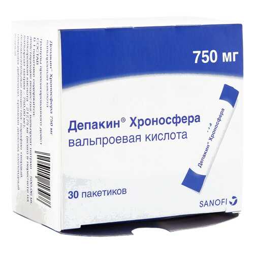 Депакин Хроносфера гранулы 750 мг 30 шт. в Самсон-Фарма