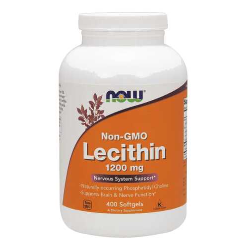 Для нервной системы NOW Lecithin 1200 мг 400 капсул в Самсон-Фарма