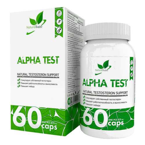 Бустер тестостерона NaturalSupp Alpha Test 675 мг капсулы 60 шт. в Самсон-Фарма