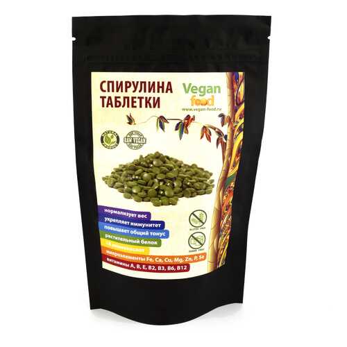 Водоросль Спирулина прессованная Super Green Food таблетки 100 г 200 шт. в Самсон-Фарма