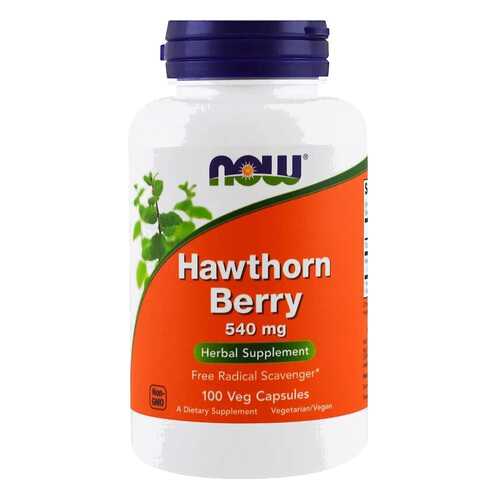 Для сердца и сосудов NOW Hawthorn Berry 540 мг 100 капсул в Самсон-Фарма