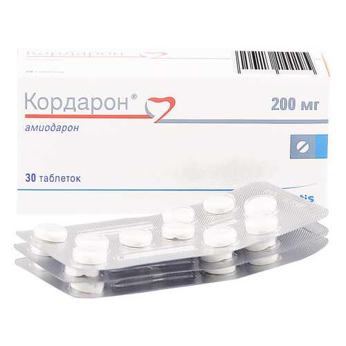 Кордарон таблетки 200 мг 30 шт. в Самсон-Фарма