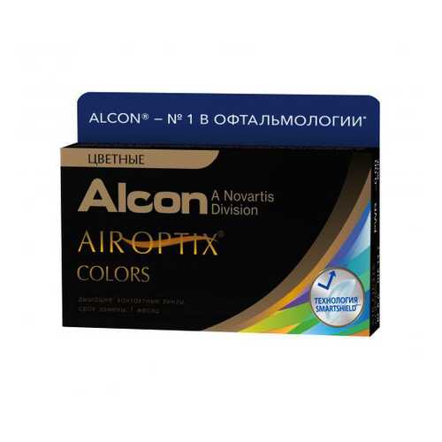 Контактные линзы Air Optix Alcon Colors 2 линзы R 8,6 D -0.00 brown в Самсон-Фарма