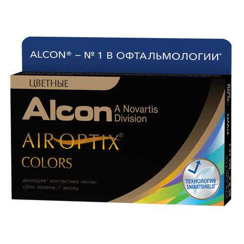Контактные линзы Air Optix Colors 2 линзы R 8,6 -2,25 Карие в Самсон-Фарма