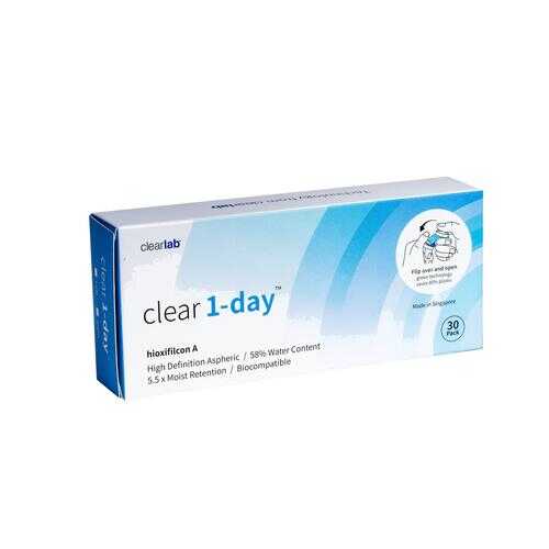 Контактные линзы ClearLab Clear 1-Day 30 линз R 8.7 -02,00 в Самсон-Фарма