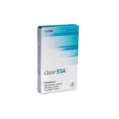 Контактные линзы ClearLab Clear 55 A 6 линз R 8.7 -03,75 в Самсон-Фарма