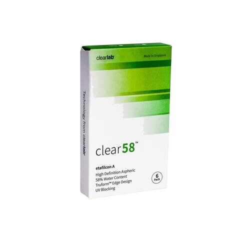 Контактные линзы ClearLab Clear 58 6 линз R 8.3 -01,50 в Самсон-Фарма