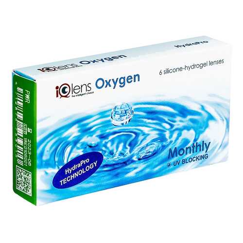 Контактные линзы IQlens Oxygen 6 линз R 8.6 -02,50 в Самсон-Фарма