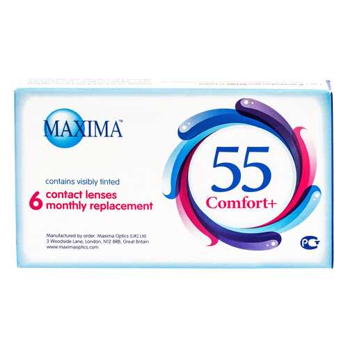 Контактные линзы Maxima 55 Comfort Plus 6 линз R 8,6 -7,00 в Самсон-Фарма