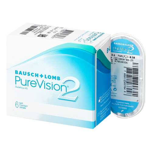 Контактные линзы PureVision 2 6 линз -10,50 в Самсон-Фарма