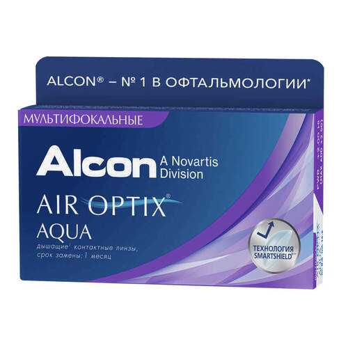 Контактные линзы Air Optix Aqua Multifocal 3 линзы high -8,50 в Самсон-Фарма