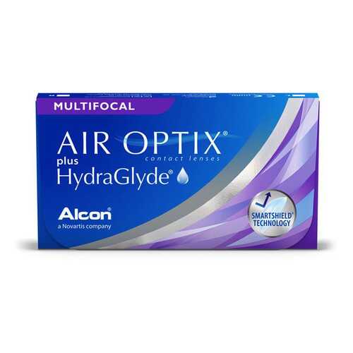 Контактные линзы AirOptix HydraGlyde for Multifocal 3 шт. PWR -3,00, R 8.6, Аддидация=M в Самсон-Фарма