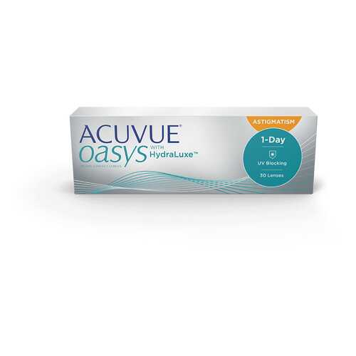 Контактные линзы Acuvue Oasys 1-Day with HydraLuxe for Astigmatism 30 линз +2,00/-1,75/100 в Самсон-Фарма
