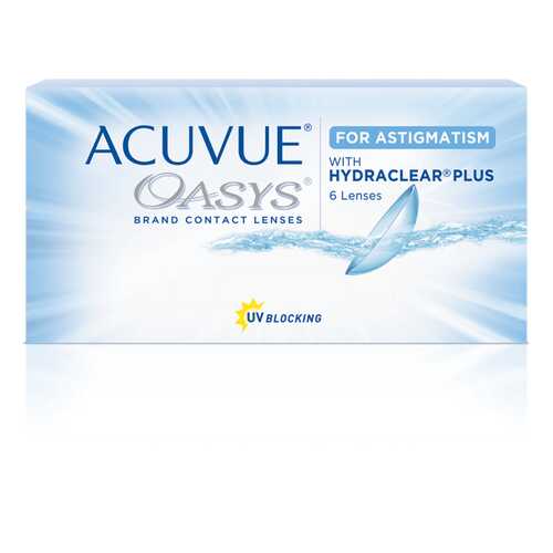 Контактные линзы Acuvue Oasys for Astigmatism with Hydraclear Plus 6 линз -4,75/-2,25/150 в Самсон-Фарма