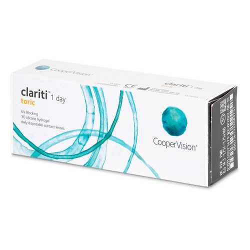 Контактные линзы Clariti 1 day toric 30 линз R 8,6 -2,50/-2,25/180 в Самсон-Фарма