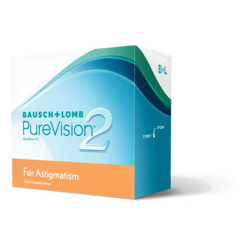 Контактные линзы PureVision 2 for Astigmatism 3 линзы -4,50/-1,25/20 в Самсон-Фарма
