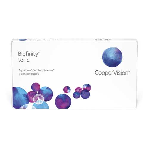 Линзы контактные CooperVision Biofinity Toric 3 шт. -2,5/1,75/90 в Самсон-Фарма