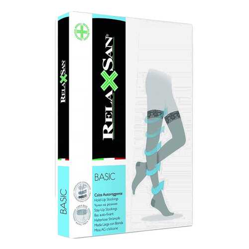 Чулки компрессионные Relaxsan stay-up 140 den р.3 на резинке телесные в Самсон-Фарма