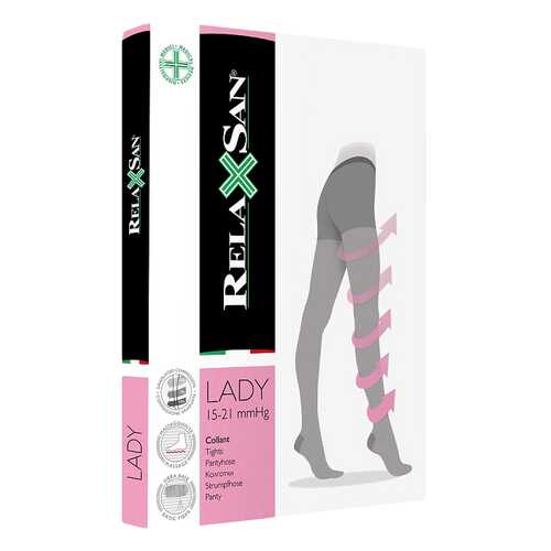 Колготки компрессионные Relaxsan Collant 70 den 15-21 мм.рт.ст. р.2 черные в Самсон-Фарма