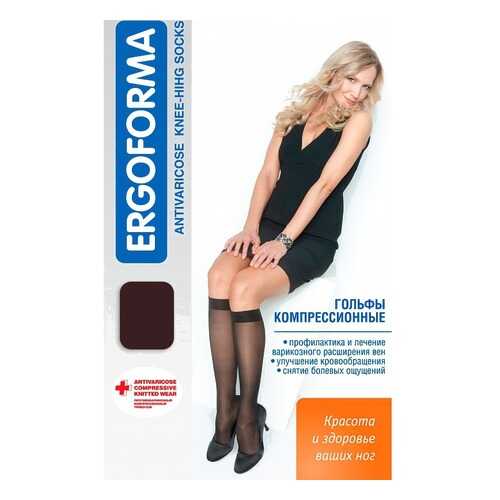 Компрессионные гольфы женские (2 класс, 23-32 мм. рт. ст.), №4, черные Ergoforma в Самсон-Фарма