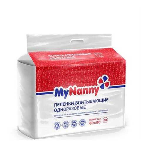 Пеленки впитывающие Medmil MyNanny 30 шт. 60x90 см в Самсон-Фарма