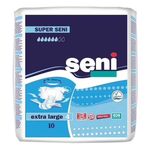 Подгузники для взрослых SENI Super Seni Extra Large, 10 шт (XL10-JA1) в Самсон-Фарма