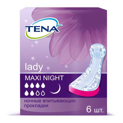 Прокладки Tena Lady Maxi Night 760913 6 шт в Самсон-Фарма