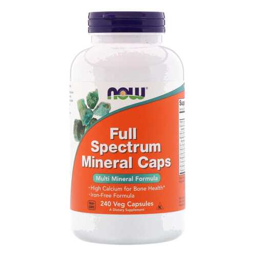 Минеральный комплекс NOW Full Spectrum Mineral Caps 240 капс. без вкуса в Самсон-Фарма