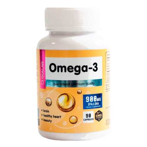 Омега-3 рыбий жир Chikalab Omega-3 900 мг капсулы 90 шт. в Самсон-Фарма