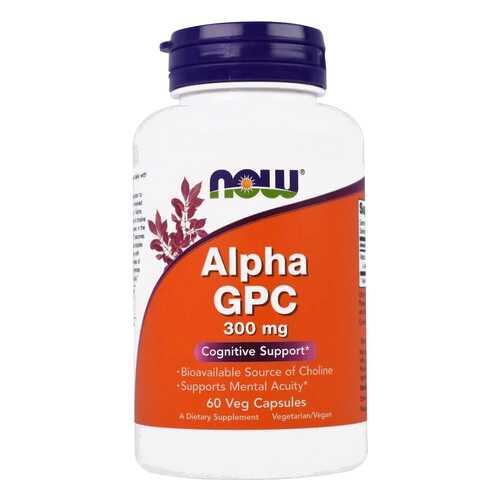 Добавка для памяти Now Alpha Gpc (300 мг) 60 капсул в Самсон-Фарма