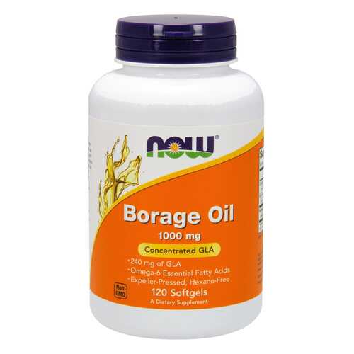 Другие масла и жиры NOW Borage Oil 60 капс. в Самсон-Фарма
