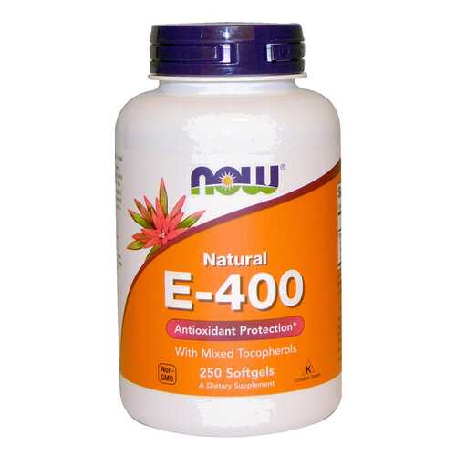 NOW E-400 Natural D-Alpha Tocopheryl 250 капсул в Самсон-Фарма