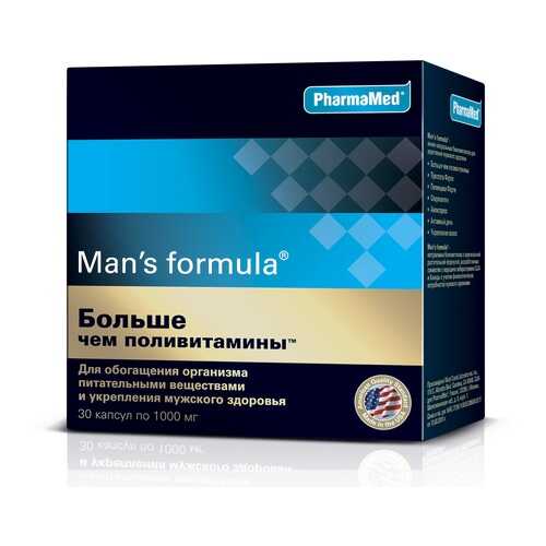 PharmaMed Man's formula Больше чем поливитамины, 30 капс в Самсон-Фарма