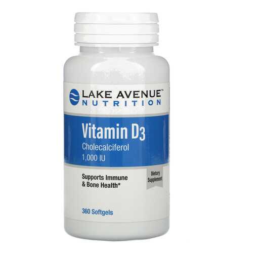Витамин D3 1000 ме Lake avenue nutrition таблетки 360 шт. в Самсон-Фарма