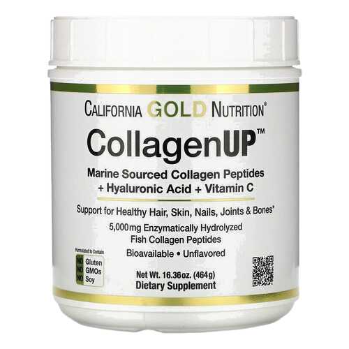 CollagenUP + Hyaluronic Acid + Vit C California Gold Nutrition 5000 мг 464 г в Самсон-Фарма