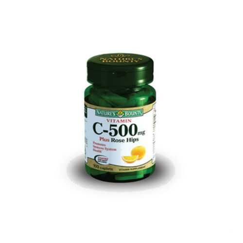 Добавка Nature's Bounty Витамин С 500 мг и шиповник таблетки 100 шт. в Самсон-Фарма
