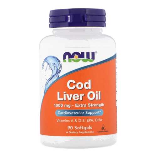 Omega-3 NOW Cod Liver Oil 90 капс. в Самсон-Фарма