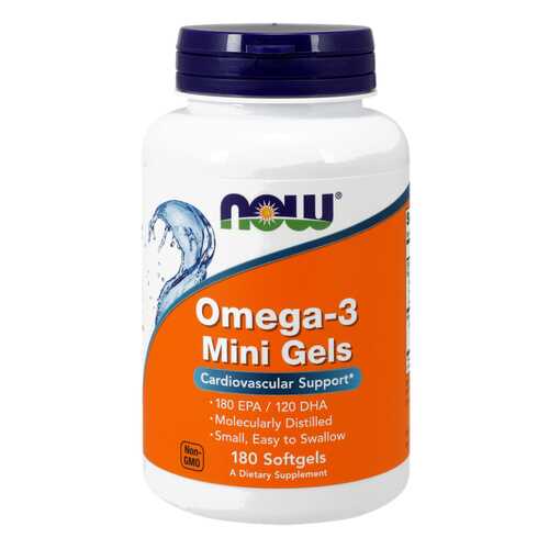 Omega-3 NOW Mini Gels 180 капс. в Самсон-Фарма