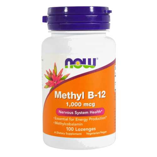 Витамин B NOW Methyl B-12 1000 мкг 100 пастилок в Самсон-Фарма