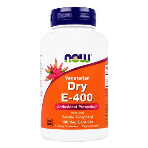 Витамин E NOW Dry Vegetarian E-400 d-alpha Tocopheryl 100 капс. в Самсон-Фарма